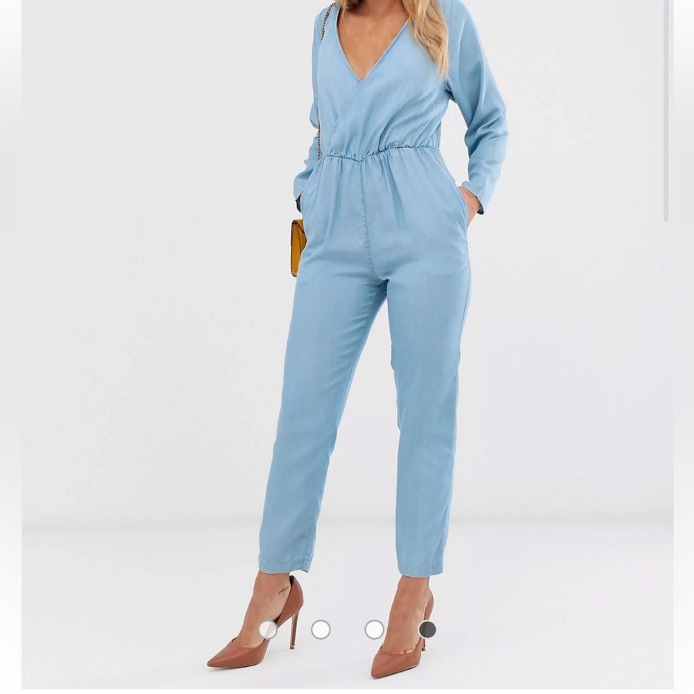 ASOS DESIGN Soft Denim Jumpsuit